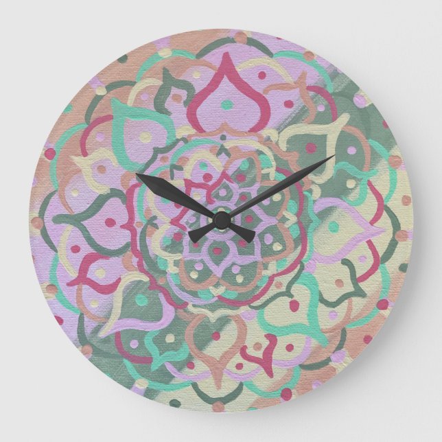 Mandala Clock Stor Klocka (Framsida)