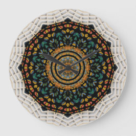 Mandala Clock Stor Klocka