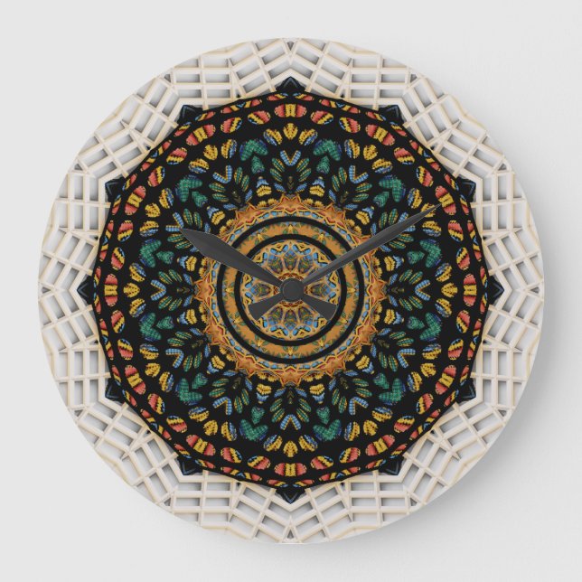 Mandala Clock Stor Klocka (Framsida)
