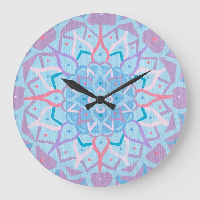 Mandala Clock Stor Klocka (Framsida)