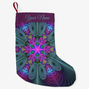 Mandala Colorful Fractal Art with Rosa Own Namn Liten Julstrumpa