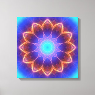 Mandala coola glowing canvastryck