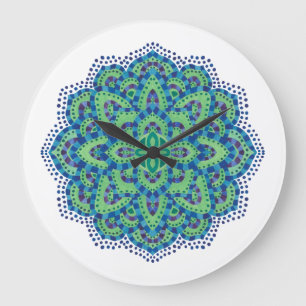 Mandala-Coolan Emerald Stor Klocka