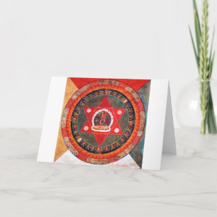Mandala Cosmic Diagram for Meditation Kort