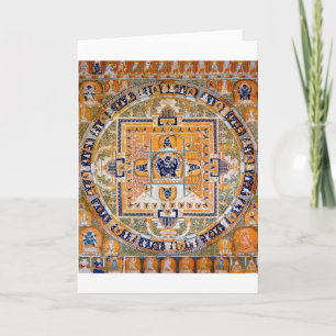 Mandala Cosmic Diagram for Meditation Kort