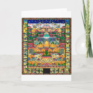 Mandala Cosmic Diagram for Meditation Kort