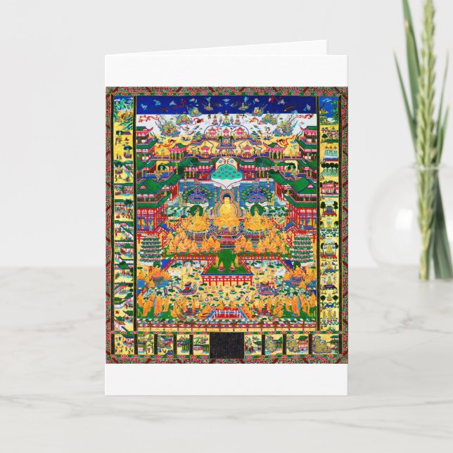 Mandala Cosmic Diagram for Meditation Kort (Framsida)