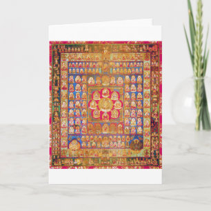 Mandala Cosmic Diagram for Meditation Kort