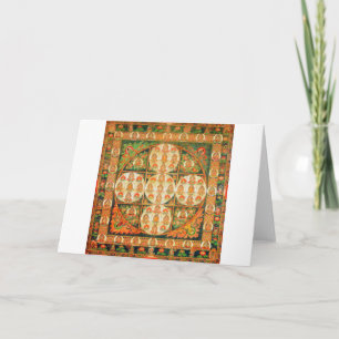 Mandala Cosmic Diagram for Meditation Kort