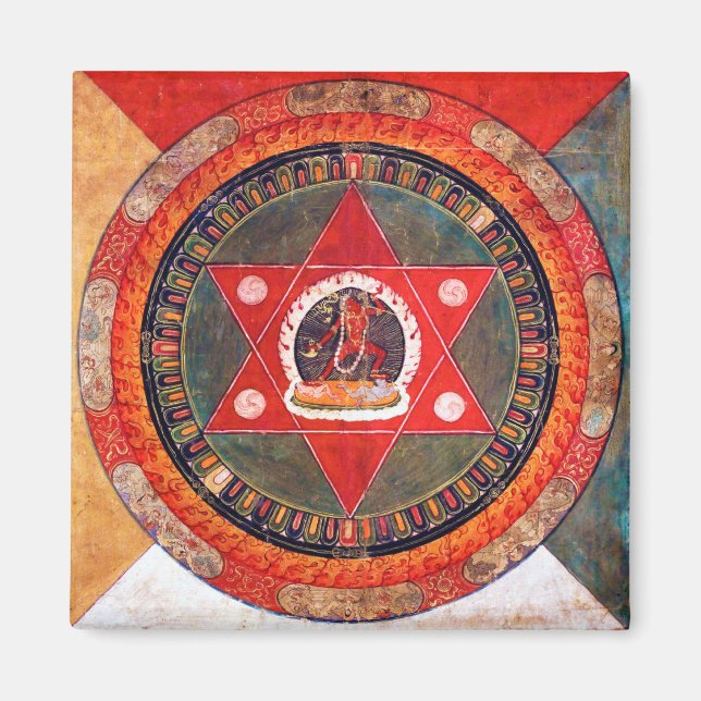Mandala Cosmic Diagram for Meditation Magnet (Framsidan)