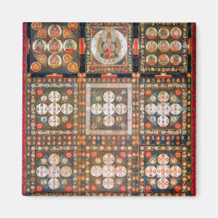 Mandala Cosmic Diagram for Meditation Magnet