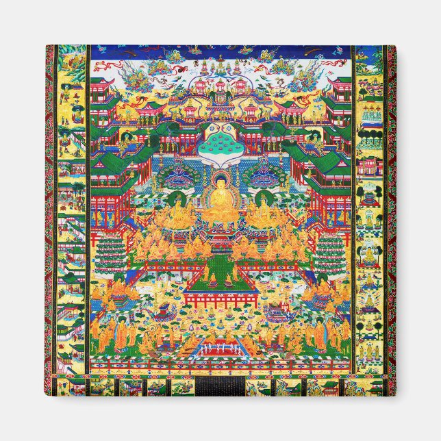 Mandala Cosmic Diagram for Meditation Magnet (Framsidan)