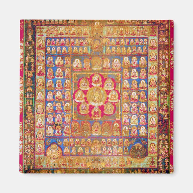 Mandala Cosmic Diagram for Meditation Magnet (Framsidan)