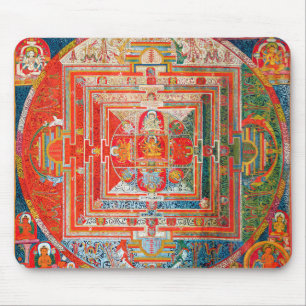 Mandala Cosmic Diagram för meditation Musmatta