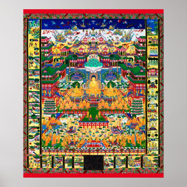 Mandala Cosmic Diagram for Meditation Poster (Framsidan)