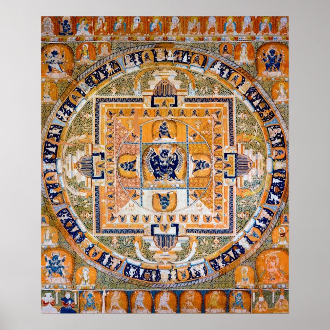 Mandala Cosmic Diagram for Meditation Poster (Framsidan)