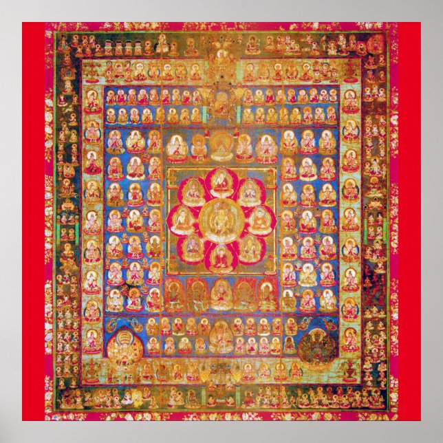 Mandala Cosmic Diagram for Meditation Poster (Framsidan)