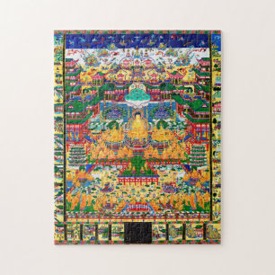 Mandala Cosmic Diagram för meditation Pussel