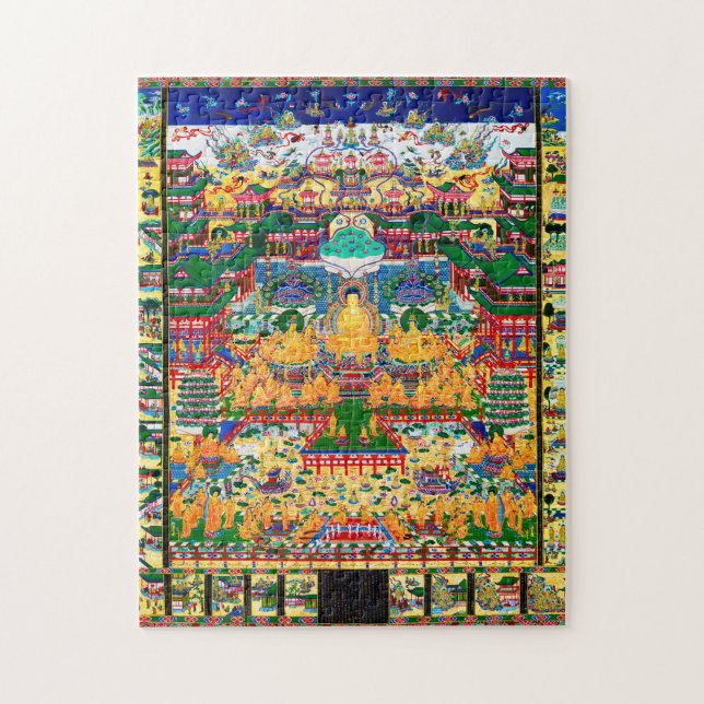 Mandala Cosmic Diagram för meditation Pussel (Vertikal)