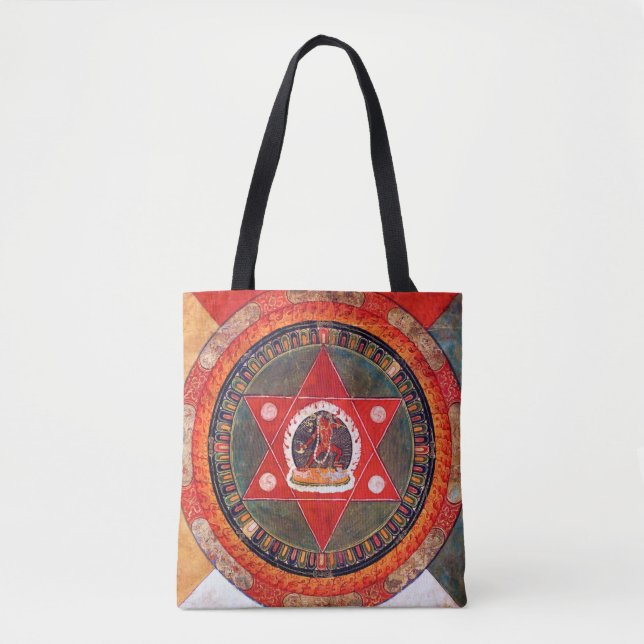 Mandala Cosmic Diagram for Meditation Tygkasse (Framsida)