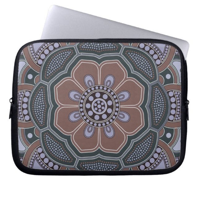 Mandala Creation, alla punkter för en 6 Laptop Fodral (Framsidan)