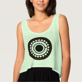 Mandala Crop Top T Shirt