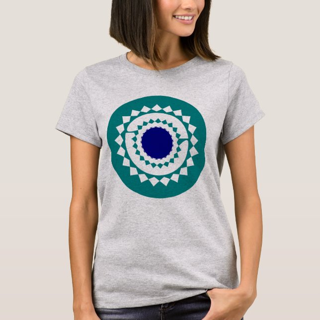 Mandala Crop Top Tröja (Framsida)
