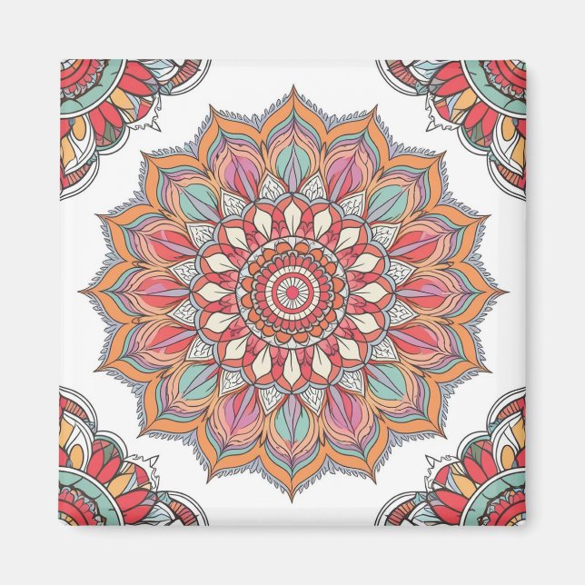 Mandala da Harmonia (Calmante e Tranquilizante) Magnet (Framsidan)