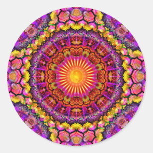 Mandala ~ Daglig fokus 2.13.2020 Runt Klistermärke