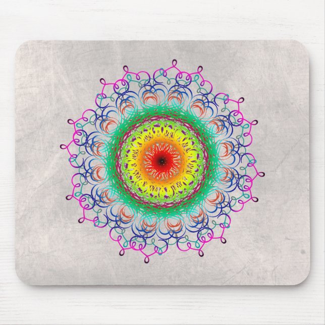 Mandala Damask Yoga Meditation Holistic Musmatta (Framsidan)