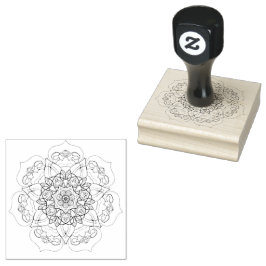 Mandala Decorative Zen Mönster Stämpel