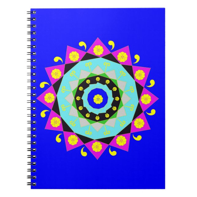 Mandala:dekorativ anteckningsbok (Framsidan)