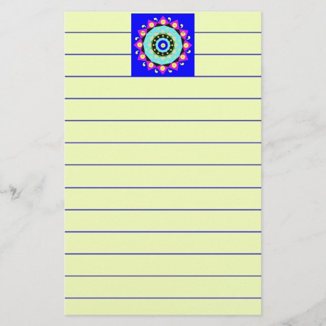 Mandala:dekorativ Brevpapper (Framsida)