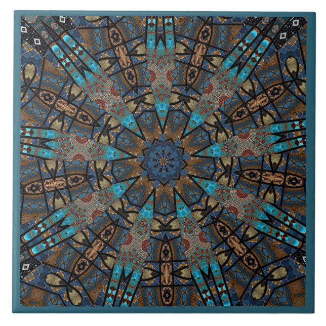 Mandala Dekorativ  Kakelplatta (Framsidan)