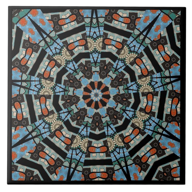 Mandala Dekorativ  Kakelplatta (Framsidan)