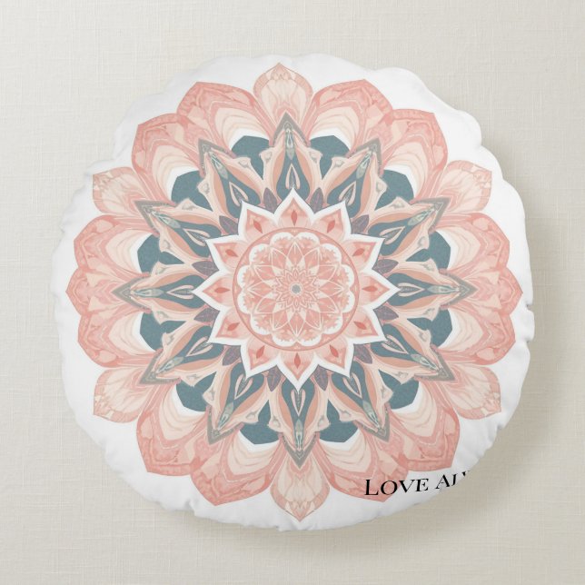 Mandala Dekorativ kudde - Arabesque Design (Framsidan)