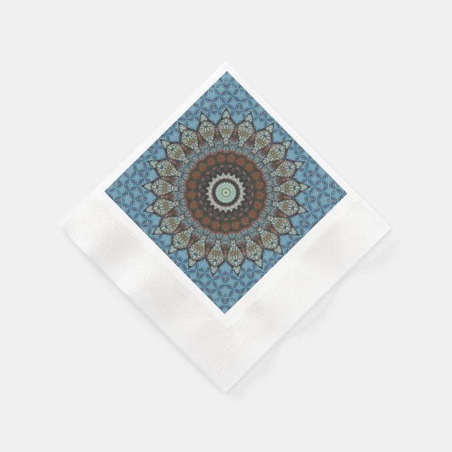 Mandala Dekorativ  Pappersservett (Hörn)