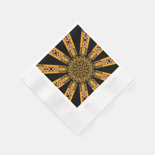 Mandala Dekorativ  Pappersservett (Hörn)