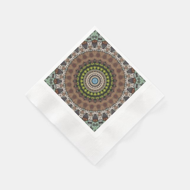Mandala Dekorativ  Pappersservett (Hörn)