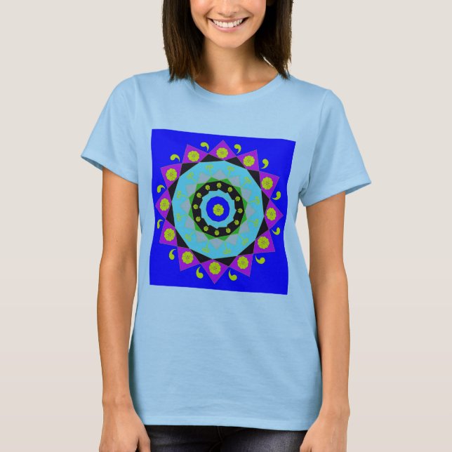 Mandala:dekorativ T Shirt (Framsida)