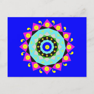 Mandala:dekorativ Vykort