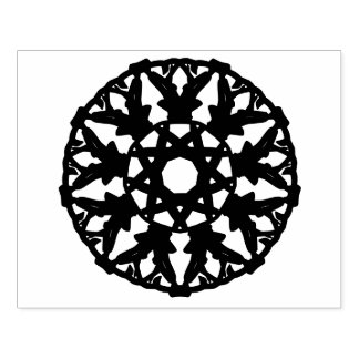 Mandala- dekoratives Muster in Rund Stämpel