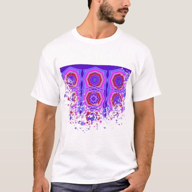 Mandala dentelles géométriques colorées t shirt (Framsida)