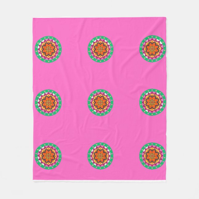 Mandala design blanket fleecefilt (Framsidan)