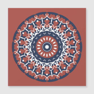Mandala Design Magnetic Card Magnetisk Inbjudningskort