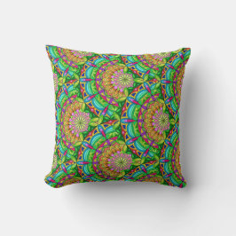 Mandala Design, Neon Pinjul Kudde