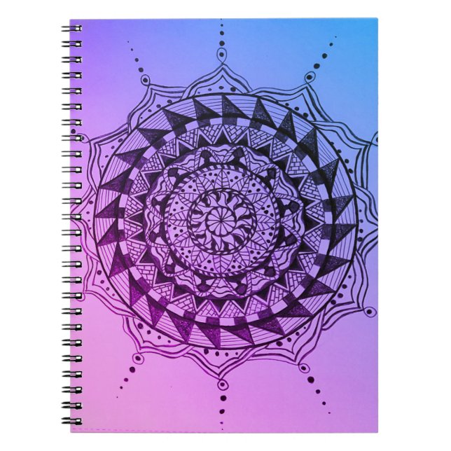 Mandala Design Notebook Anteckningsbok (Framsidan)