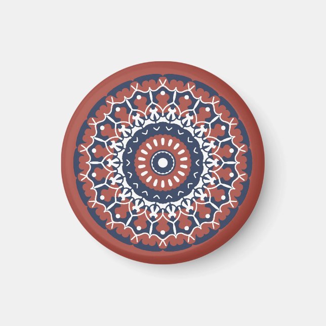Mandala Design Ornament magnet (Framsidan)