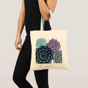 Mandala Design Tote Bag Tygkasse