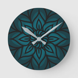 Mandala Design Wall Clock Rund Klocka